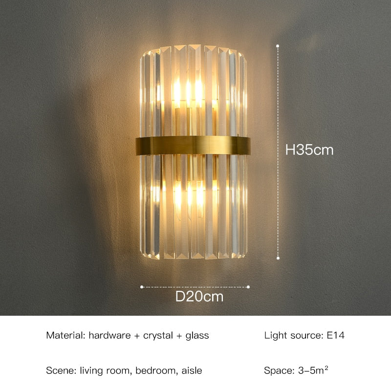 Luxury Art Decor Modern Gold LED Sconce Lighting Fixtures