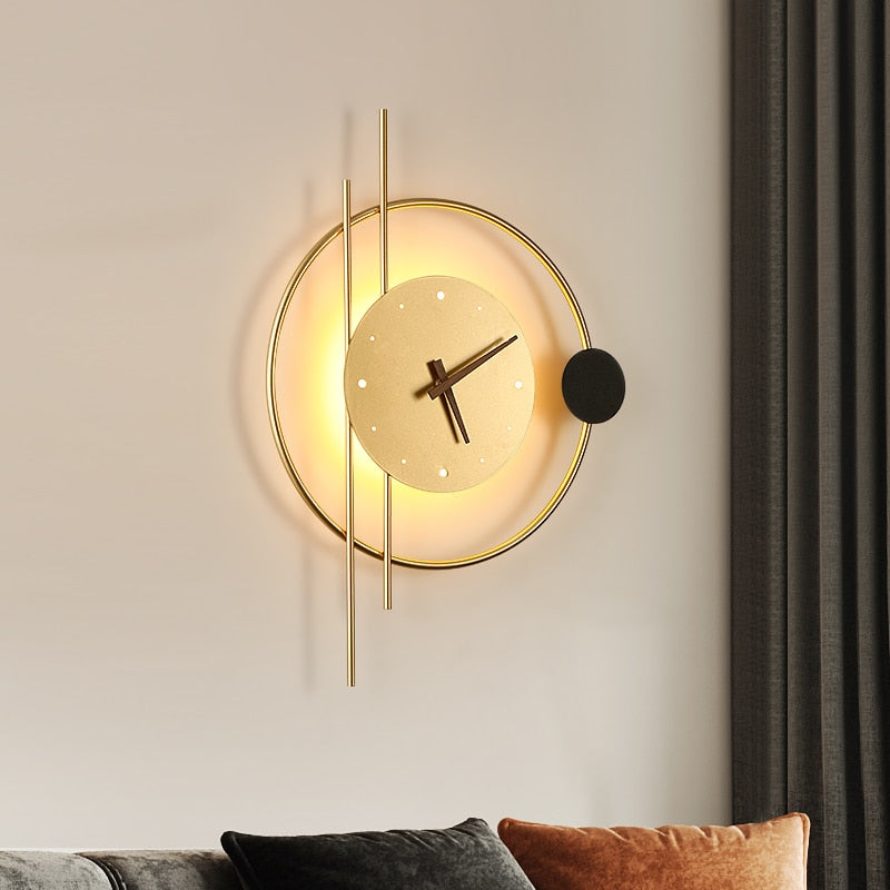 Wall Clock Lamp