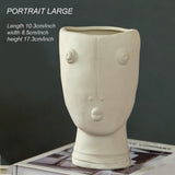 Ceramic Abstract Human Head Flower Pots