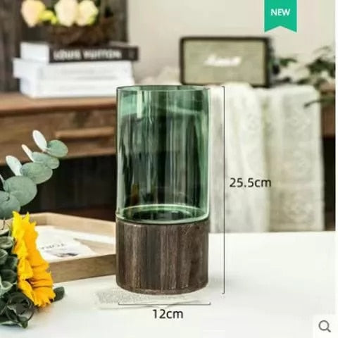 Simple European hydroponic transparent glass vase