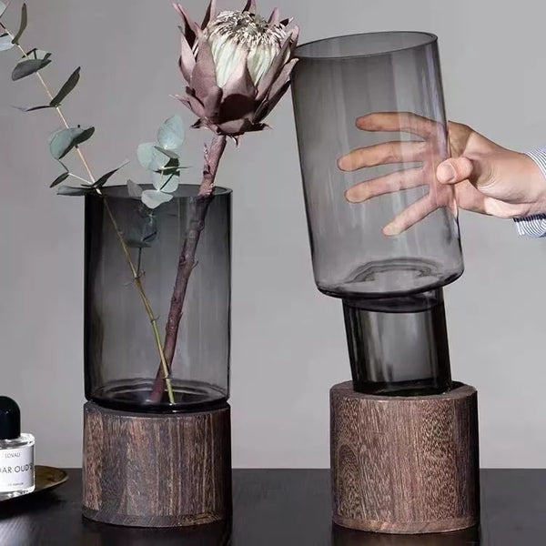 Simple European hydroponic transparent glass vase
