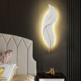 Celestia Modern Resin Feather Wall Lamp